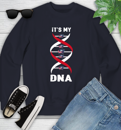 Columbus Blue Jackets NHL Hockey It's My DNA Sports Youth Sweatshirt 3 Columbus Blue Jackets NHL Hockey It's My DNA Sports Youth Sweatshirt - Image 3