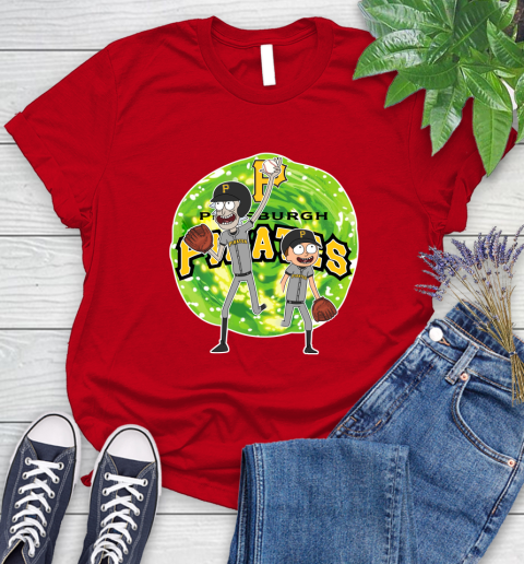MLB Pittsburgh Pirates Rick And Morty Baseball Sports Women's T-Shirt 9