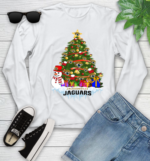 Jacksonville Jaguars Merry Christmas NFL Football Sports Youth Long Sleeve