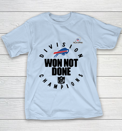 Buffalo Bills East Champions 2020 NFL Playoffs Division Won Not Done Youth T-Shirt 12