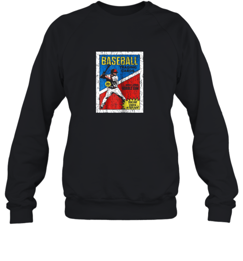 Retro Baseball Card Wrapper Sweatshirt