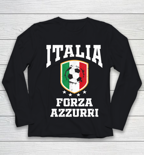 Forza Azzurri Jersey Football 2021 2020 National Team Italia Youth Long Sleeve
