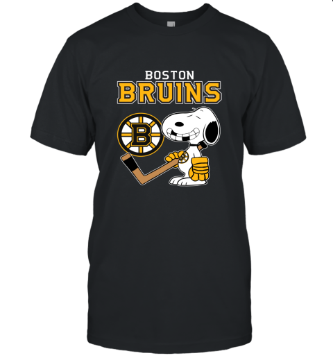 Boston Bruins Ice Hockey Broken Teeth Snoopy NHL Unisex Jersey Tee