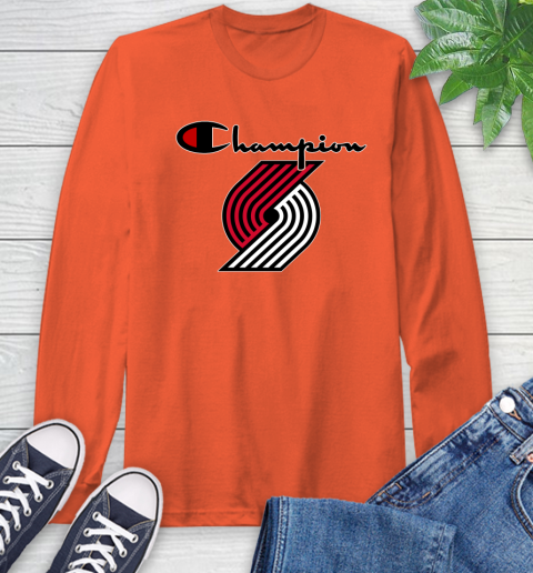 NBA Basketball Portland Trail Blazers Champion Shirt Long Sleeve T-Shirt 3
