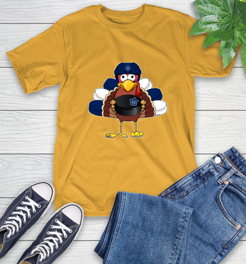 Toronto Maple Leafs Turkey Thanksgiving Day T-Shirt 3