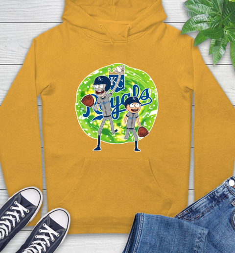 MLB Kansas City Royals Rick And Morty Baseball Sports Hoodie 3