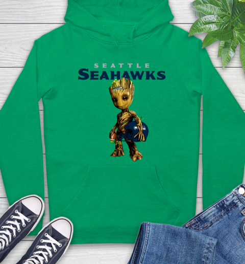 Seattle Seahawks NFL Football Groot Marvel Guardians Of The Galaxy Hoodie 8