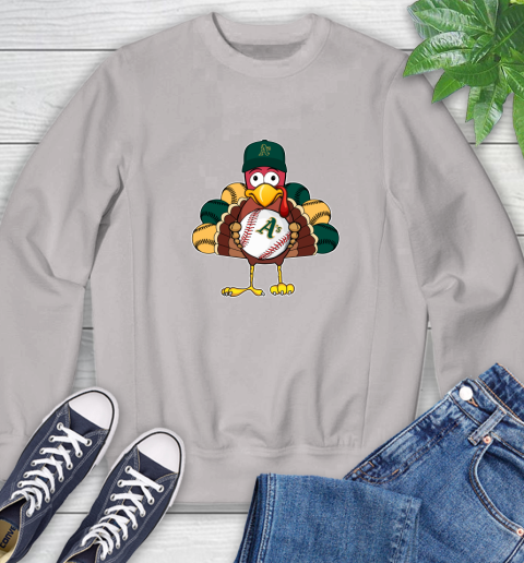 Oakland Athletics Turkey thanksgiving Sweatshirt 12