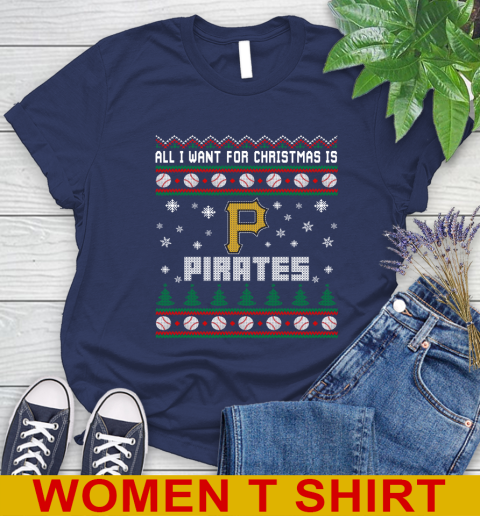 MLB All I Want For Christmas Is Pittsburgh Pirates Baseball Sports 96
