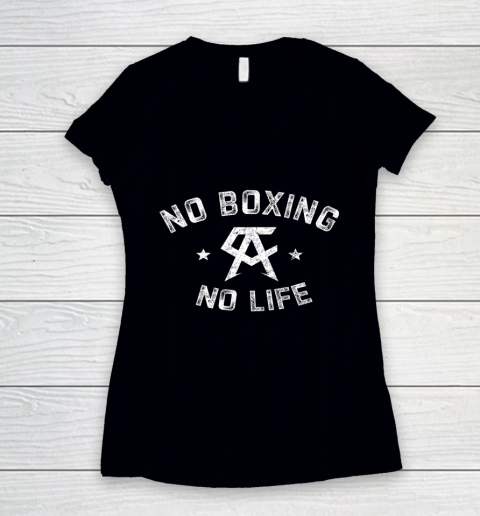 Canelos Funny Saul Alvarez boxer No Boxing No Life Women's V-Neck T-Shirt