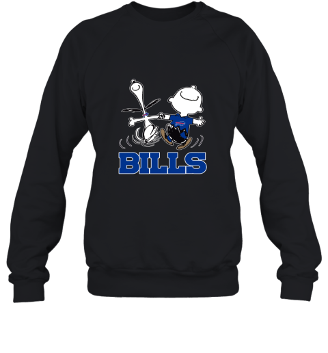 Snoopy And Charlie Brown Happy Buffalo Bills Fans Sweatshirt
