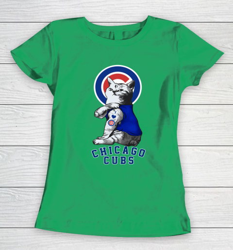 MLB Baseball My Cat Loves Chicago Cubs Women's T-Shirt 5