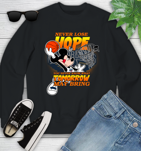New Orleans Pelicans NBA Basketball Mickey Disney Never Lose Hope Youth Sweatshirt