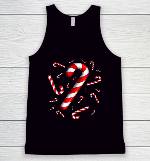 Candy Cane Merry and Bright Red and White Candy Costume Tank Top