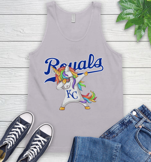 Kansas City Royals MLB Baseball Funny Unicorn Dabbing Sports Tank Top 4