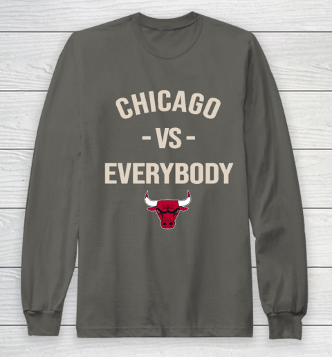 Chicago Bulls Vs Everybody Long Sleeve T-Shirt 5