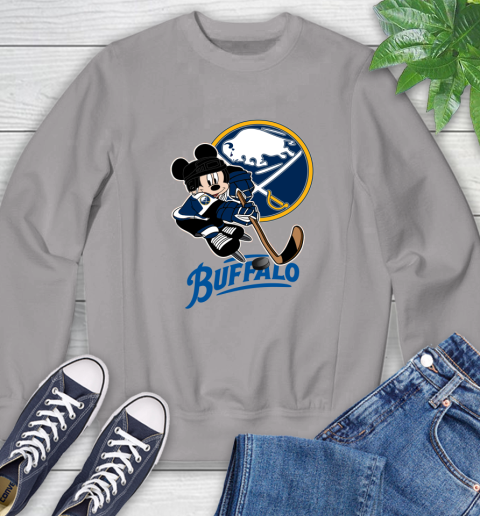 NHL Buffalo Sabres Mickey Mouse Disney Hockey T Shirt Sweatshirt 5