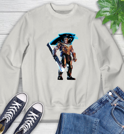 NFL Thanos Gauntlet Avengers Endgame Football Carolina Panthers Sweatshirt 12