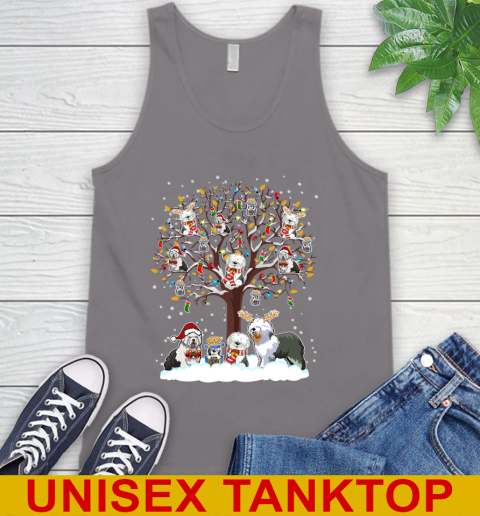 Old english Sheep dog dog pet lover light christmas tree shirt 72