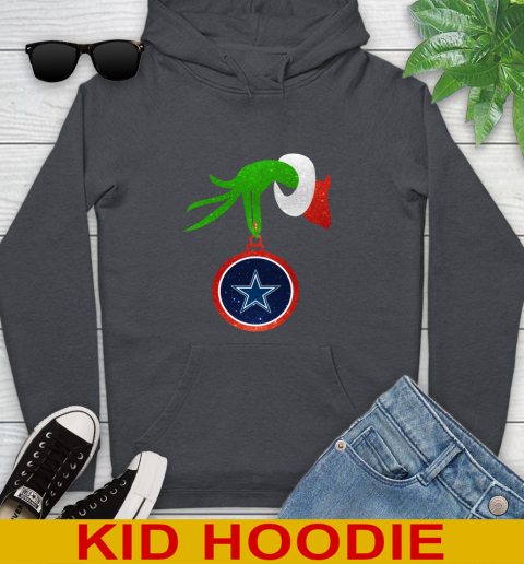Dallas Cowboys Grinch Merry Christmas NFL Football Youth Hoodie 9
