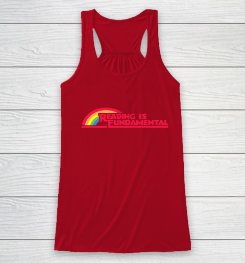 Reading Rainbow t shirt Reading is Fundamental Gay Rainbow Racerback Tank 4