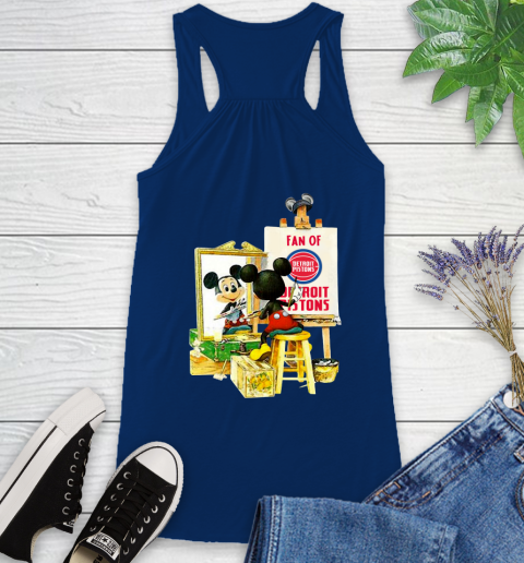 NBA Basketball Detroit Pistons Mickey Drawing Shirt 42