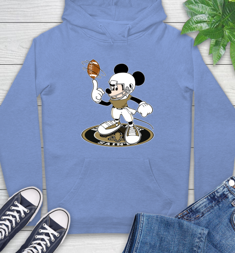 NFL Football New Orleans Saints Cheerful Mickey Disney Shirt Hoodie 12