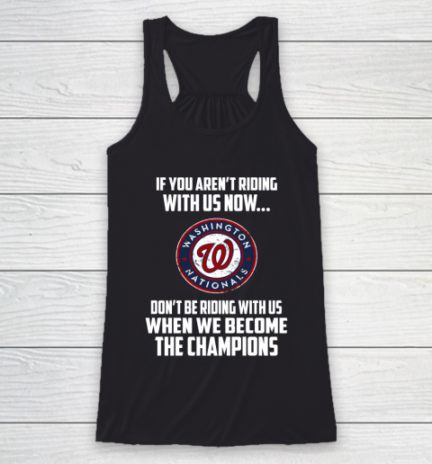 MLB Washington Nationals Baseball We Become The Champions Racerback Tank