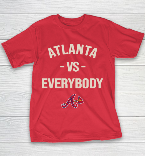 Atlanta Braves Vs Everybody Youth T-Shirt 7