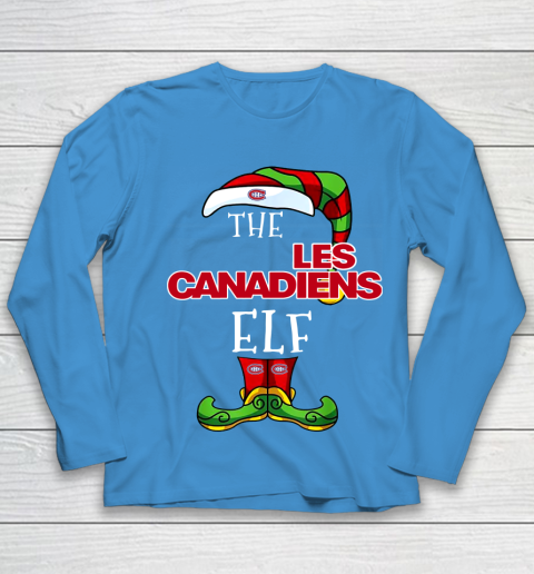 Montreal Canadiens Christmas ELF Funny NHL Youth Long Sleeve 5