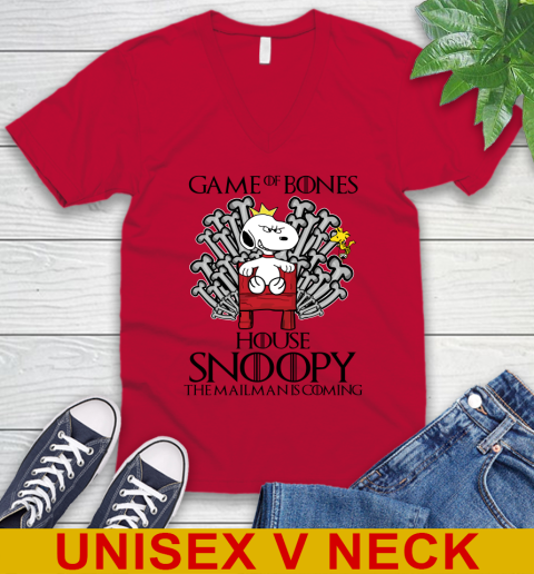 Game of bones house snoopy the mailman is coming tshirt 46