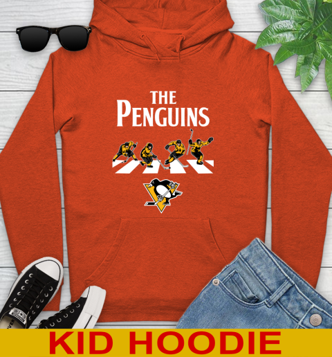 NHL Hockey Pittsburgh Penguins The Beatles Rock Band Shirt Youth Hoodie 4