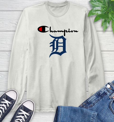 MLB Baseball Detroit Tigers Champion Shirt Long Sleeve T-Shirt 11