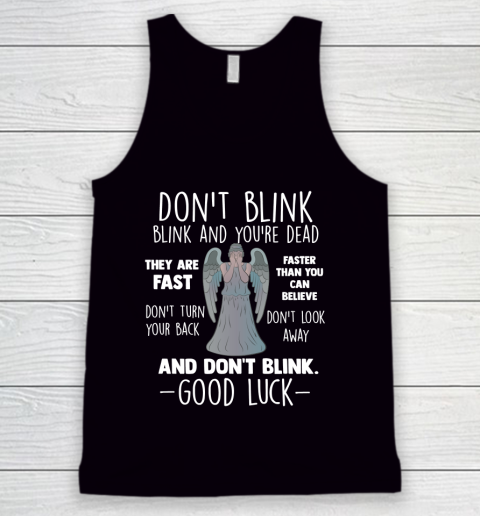 Doctor Who Weeping Angel Don't Blink Tank Top