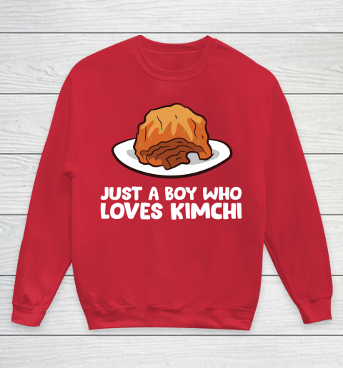 Just a Boy Who Loves Kimchis Funny Kimchi Youth Sweatshirt 7