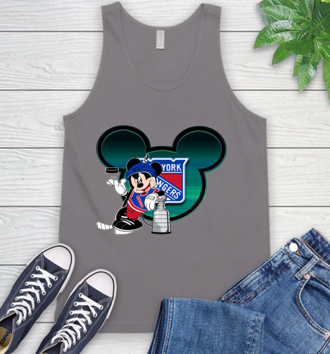 NHL New York Rangers Stanley Cup Mickey Mouse Disney Hockey T Shirt Tank Top 7