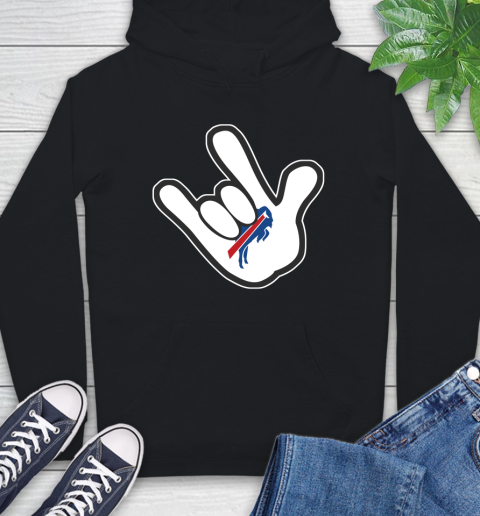 Buffalo Bills NFL Football Mickey Rock Hand Disney Hoodie 2
