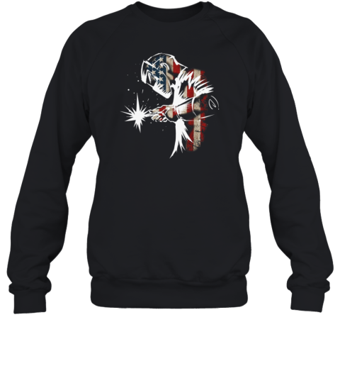 Usa Flag Welder Sweatshirt