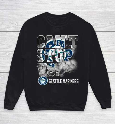 MLB Seattle Mariners Baseball Can't Stop Vs Mariners Youth Sweatshirt