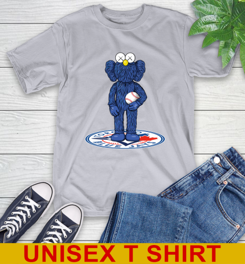 MLB Baseball Toronto Blue Jays Kaws Bff Blue Figure Shirt T-Shirt 6