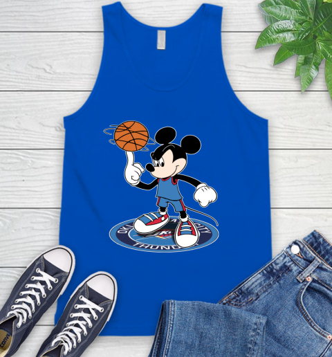 NBA Basketball Oklahoma City Thunder Cheerful Mickey Disney Shirt Tank Top 5