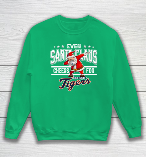 Detroit Tigers Even Santa Claus Cheers For Christmas MLB Sweatshirt 5