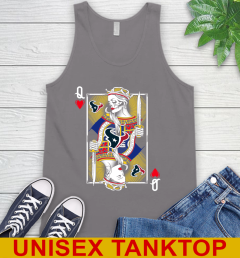 NFL Football Houston Texans The Queen Of Hearts Card Shirt Tank Top 6