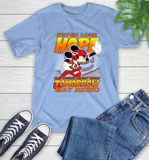 Kansas City Chiefs NFL Football Mickey Disney Never Lose Hope T-Shirt 12