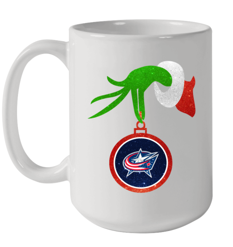 Columbus Blue Jackets Grinch Merry Christmas NHL Hockey Ceramic Mug 15oz