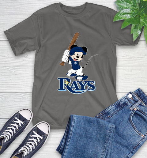 MLB Baseball Tampa Bay Rays Cheerful Mickey Mouse Shirt T-Shirt - Image 11