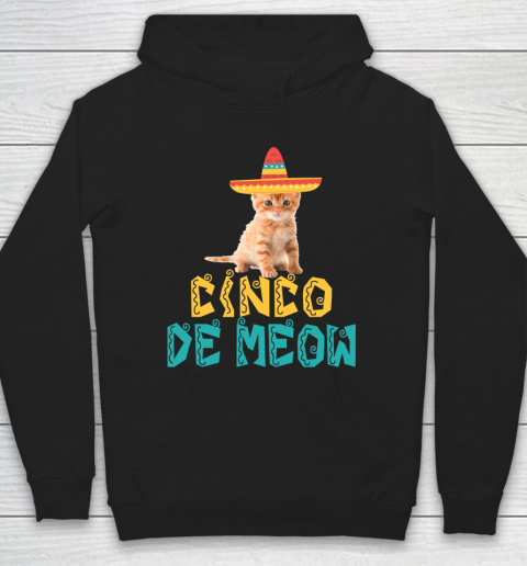 Cinco De Mayo Meow Cat Mexico Hoodie