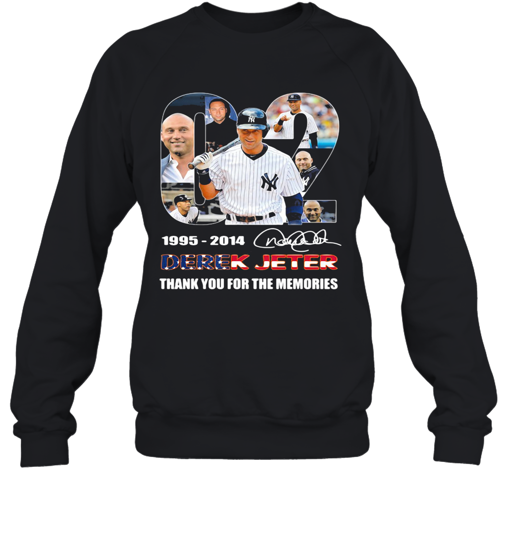 02 1995 2014 Derek Jeter Thank You For The Memories Signature Sweatshirt