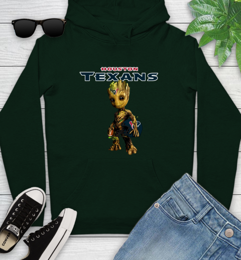 Houston Texans NFL Football Groot Marvel Guardians Of The Galaxy Youth Hoodie 13