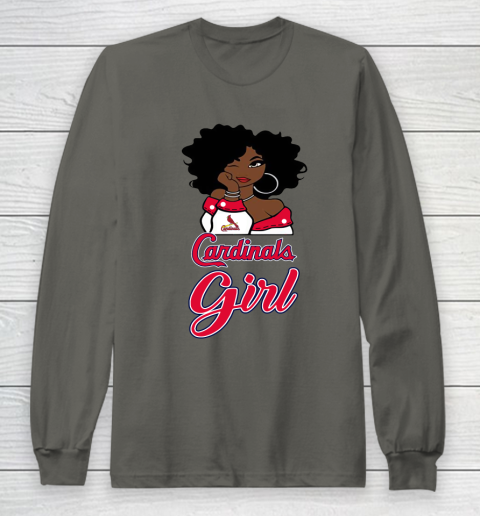 St.Louis Cardinalss Girl MLB Long Sleeve T-Shirt 8